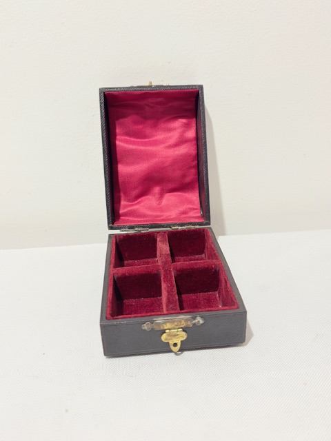 Antique Set of Silver Plated Napkin Rings in their Original Box