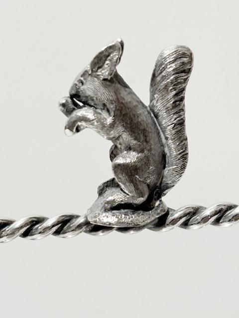 Novelty Antique Silver Plated Nut Dish