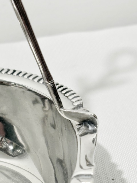 Novelty Antique Silver Plated Nut Dish