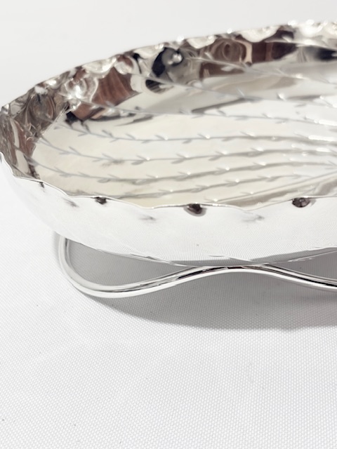 Antique Silver Plated Nut Dish by Hukin & Heath