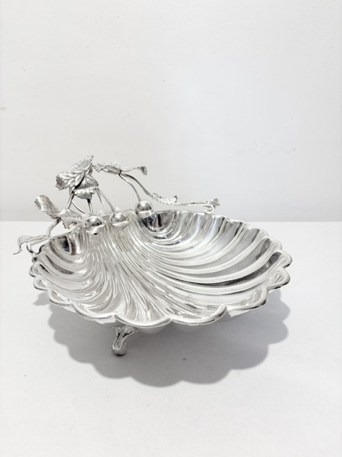 Handsome Antique Silver Plated Cherry Dish (c.1880)
