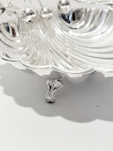 Handsome Antique Silver Plated Cherry Dish
