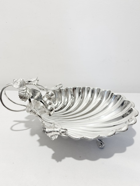 Handsome Antique Silver Plated Cherry Dish