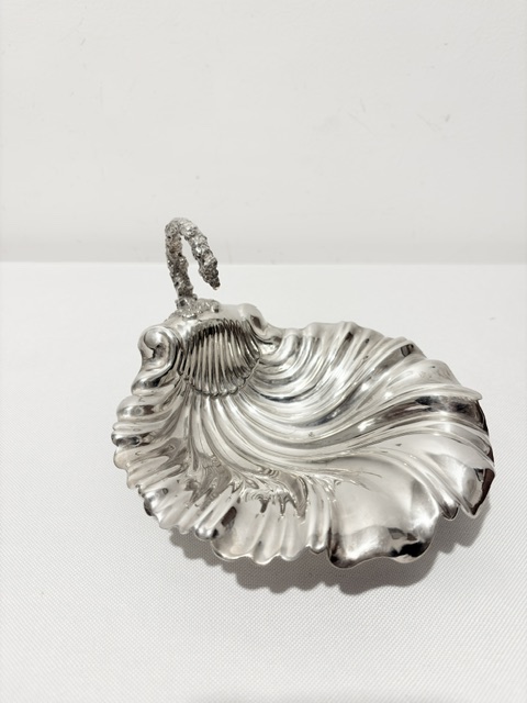 Antique Silver Plated Shell Dish