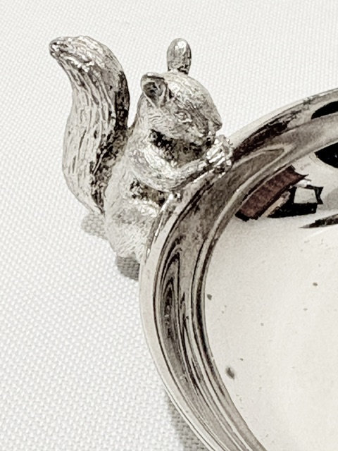 Pair of Antique Silver Plated Nut Dishes