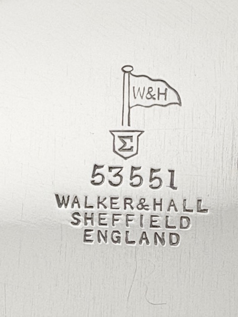 Antique Silver Plated Salver by Walker & Hall Antique Silver Plated Salver by Walker & Hall