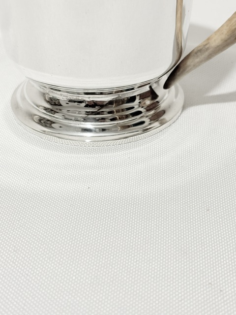 Vintage Antler Handle Silver Plated One Pint Tankard