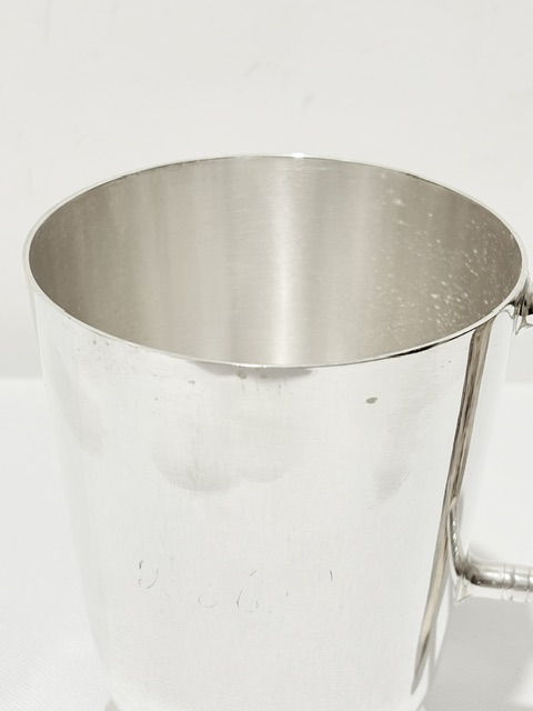Vintage Silver Plated Tankard with Antler Handle