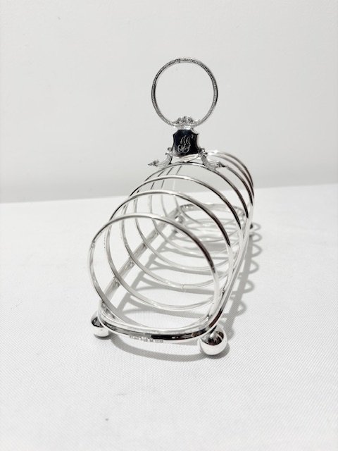 Antique Elkington Silver Plated Toast Rack (c.1880)
