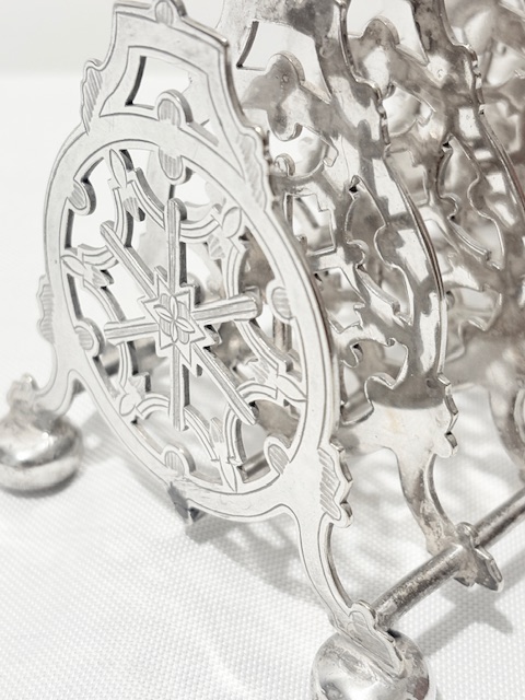 Handsome and Elaborate Antique Silver Plated Toast Rack