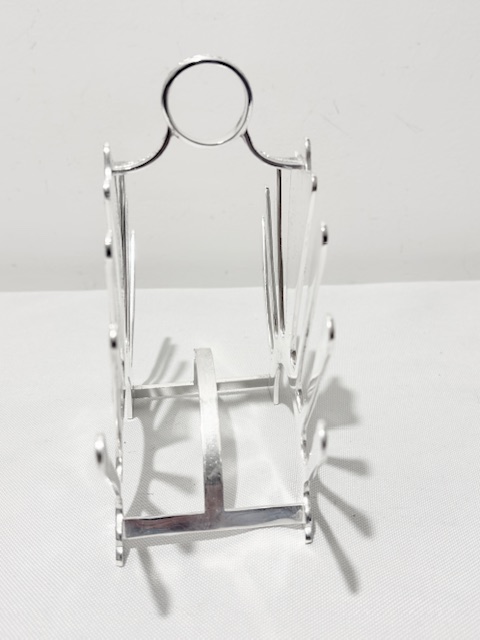Antique Silver Plated Art Nouveau in Design Toast Rack Antique Silver Plated Art Nouveau in Design Toast Rack