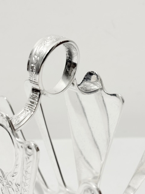 Antique Silver Plated Art Nouveau in Design Toast Rack Antique Silver Plated Art Nouveau in Design Toast Rack