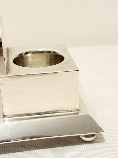 Good Quality Antique Silver Plated Radiator Style Toast and Egg Rack