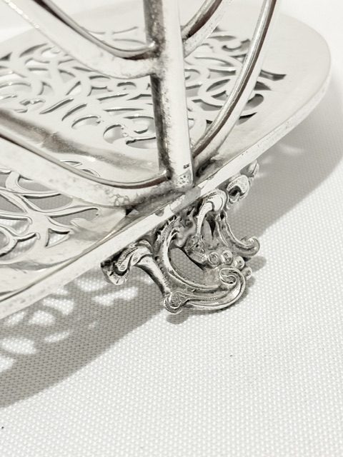 Unusual Shaped Antique Silver Plated Toast Rack Unusual Shaped Antique Silver Plated Toast Rack