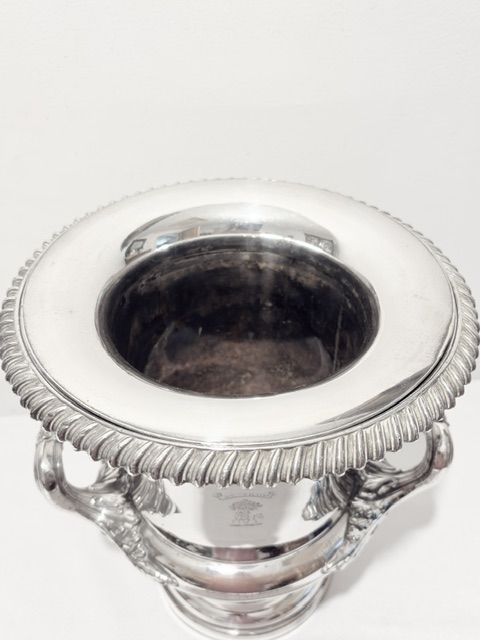 Campana Shaped Old Sheffield Plate Wine Cooler Campana Shaped Old Sheffield Plate Wine Cooler