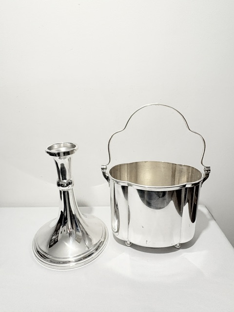 Vintage WMF Silver Plated Wine or Champagne Cooler or Bucket on Stand