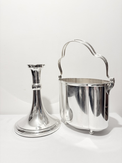 Vintage WMF Silver Plated Wine or Champagne Cooler or Bucket on Stand