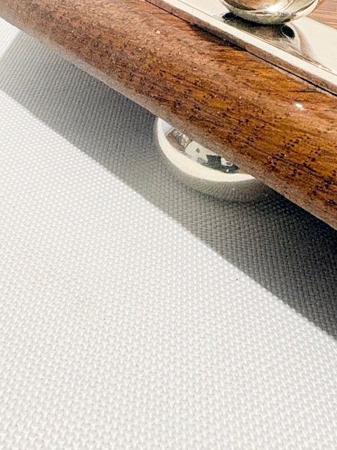 Handsome Antique Oak and Silver Plated Gallery Tray